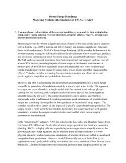 Storm Surge Roadmap, Model Descriptions (ADCIRC, ESTOFS