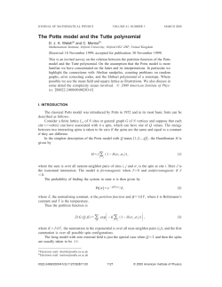 The Potts model and the Tutte polynomial