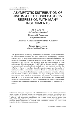 asymptotic distribution of jive in a heteroskedastic iv regression with