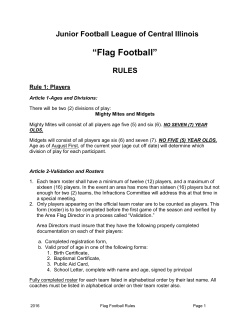 Flag Football Rules