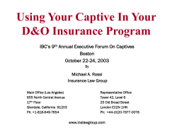 Captive - Insurance Law Group