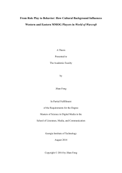 From Role Play to Behavior: How Cultural Background