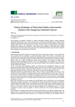 Testing Strategies of Redundant Safety Instrumented Systems