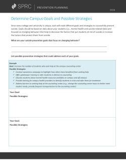 Determine Campus Goals and Possible Strategies