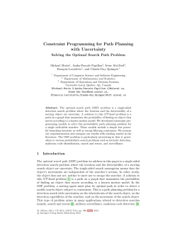 Solving the Optimal Search Path Problem