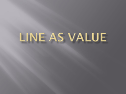 Line as value