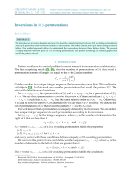 Inversions in 312&ndash;permutations