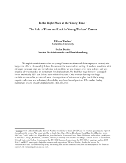 In the Right Place at the Wrong Time &ndash; The Role of Firms and Luck