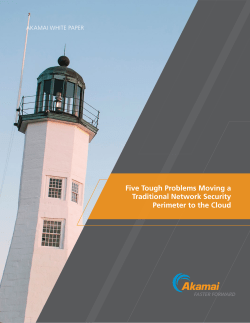 Five Tough Problems Moving a Traditional Network