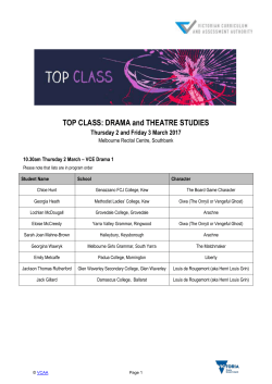 Top Class Drama and Theatre Studies Performer List (docx