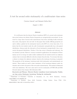 A test for second order stationarity of a multivariate time