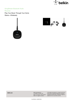 SongStream Bluetooth Audio Receiver Play Your Music