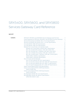 SRX5400, SRX5600, and SRX5800 Services Gateway Card