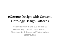 eXtreme Design with Content Ontology Design Patterns