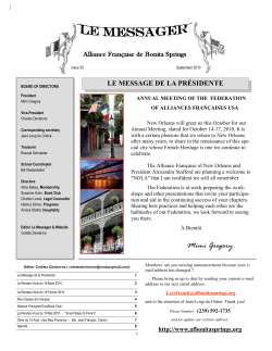 Mimi Gregory - Alliance Fran&ccedil;aise de Bonita Springs