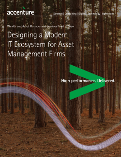 Designing a Modern IT Ecosystem for Asset Management Firms
