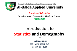 Introduction to Biostatistics
