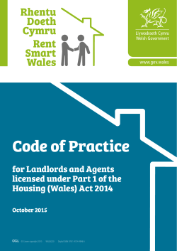 Code of Practice - Rent Smart Wales