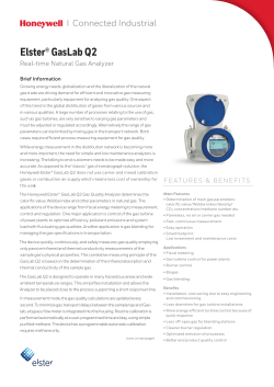 Elster&reg; GasLab Q2 - Honeywell Process Solutions