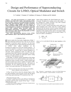 II. Design of Superconducting Circuits for LiNbO3 Optical Modulator