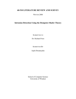Intrusion Detection Using Dempster-Shafer Theory
