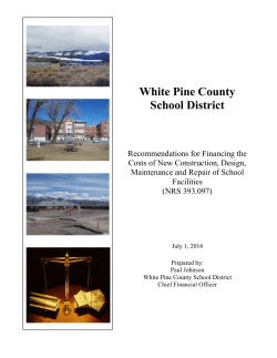 School Construction Recommendations