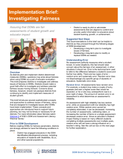 DDM Brief for Investigating Fairness