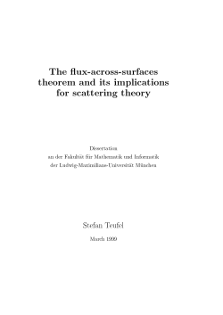 The ux-across-surfaces theorem and its implications for scattering