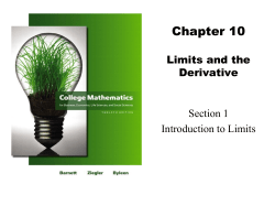Chapter 1 Linear Equations and Graphs