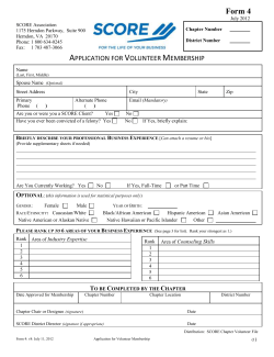 SCORE Association Office