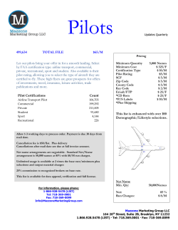 499,634 TOTAL FILE $65/M Let our pilots bring your offer in for a