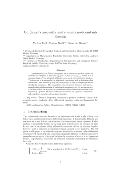 On&acute;Emery`s inequality and a variation-of