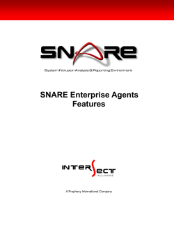 SNARE Enterprise Agents Features