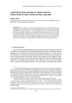changes in the nature of urban spatial structure in the united states