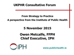 Owen Metcalfe &ndash; Presentation, 5 November 2015