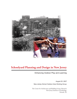 Schoolyard Planning and Design in New Jersey