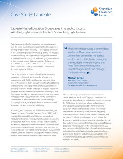Case Study: Laureate - Copyright Clearance Center