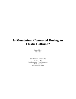 Is Momentum Conserved During an Elastic Collision?