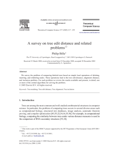 A survey on tree edit distance and related problems