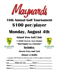 100 per/player Monday, August 4th