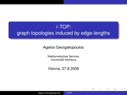 -TOP: graph topologies induced by edge