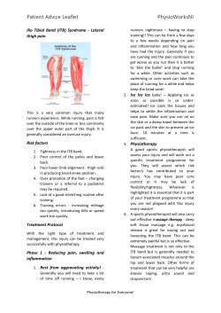 Patient Advice Leaflet PhysioWorksNI
