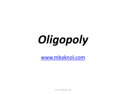 Oligopolistic