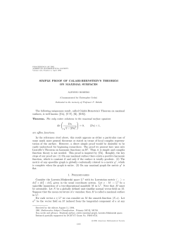 SIMPLE PROOF OF CALABI-BERNSTEIN`S THEOREM ON