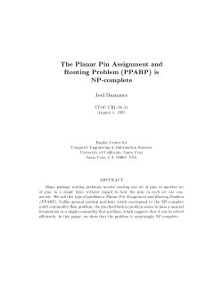 The Planar Pin Assignment and Routing Problem (PPARP) is NP