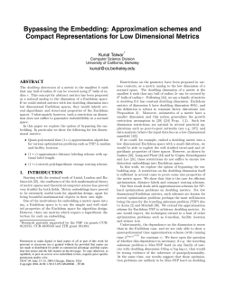 Bypassing the Embedding: Approximation schemes and Compact