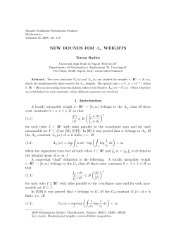 new bounds for a&infin; weights