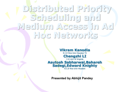 Distributed Priority Scheduling and Medium Access in Ad Hoc