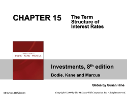 Chapter 15: The Term Structure of Interest Rates