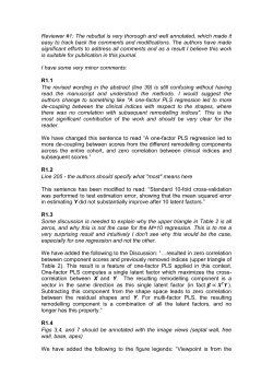 Reviewer #1: The rebuttal is very thorough and well annotated